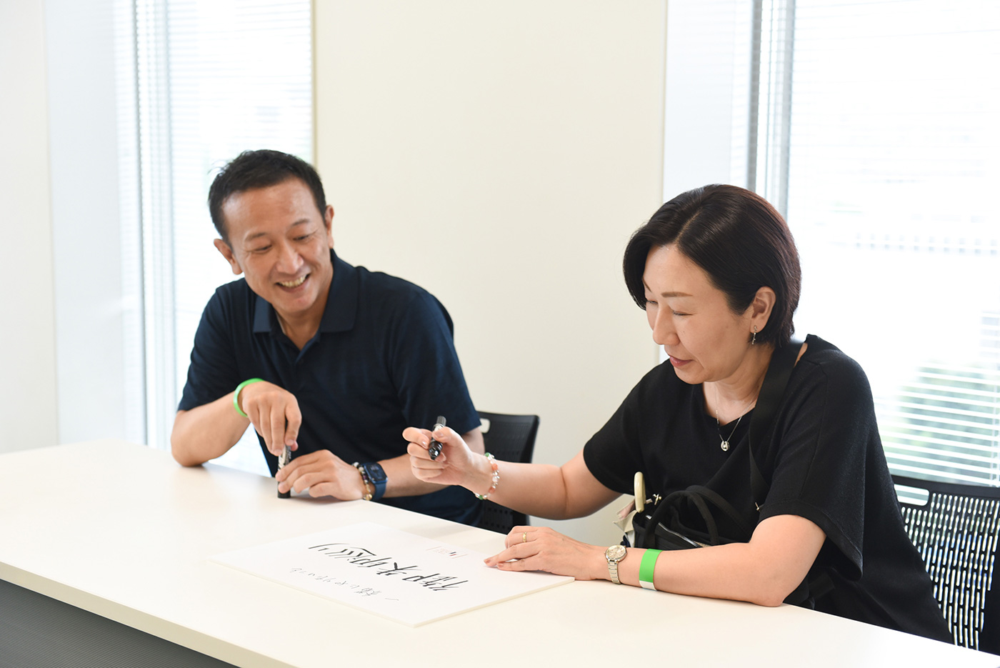 写真：②ニコニコさん（男性）×ジュンジュンさん（女性）３